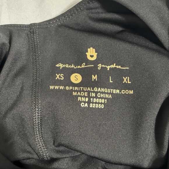 Spiritual Gangster Black Mini Dress with Striped Detail - Picture 9 of 10